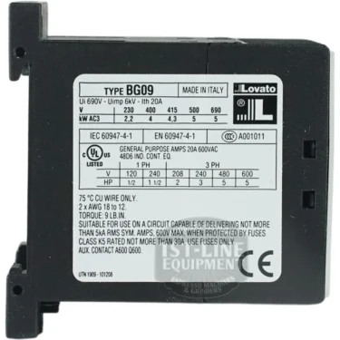 VBM TELERUTTOREKW110 Ten-Pole Contactor 110 Volt, 20 Amp