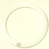 A white, flat, circular SP..28 PTFE GASKET 50.5x40x0.5 mm with a smooth texture and thin, even width rests on a light beige surface. © 2025 1st-line.com