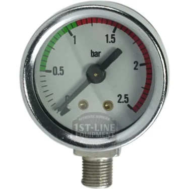 Chrome Manometer for Pavoni Boiler 0-2.5 Bar