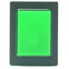 The V.4284 GREEN PUSH-BUTTON features a textured green rectangular button set in a black plastic frame, displayed front-facing against a white background. © 2025 1st-line.com