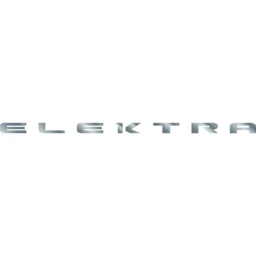 The image features the word ELEKTRA in a sleek metallic silver font on white, reflecting the modern vibe of the "Customize Your Elektra Commercial Espresso Machine" for any café setting.