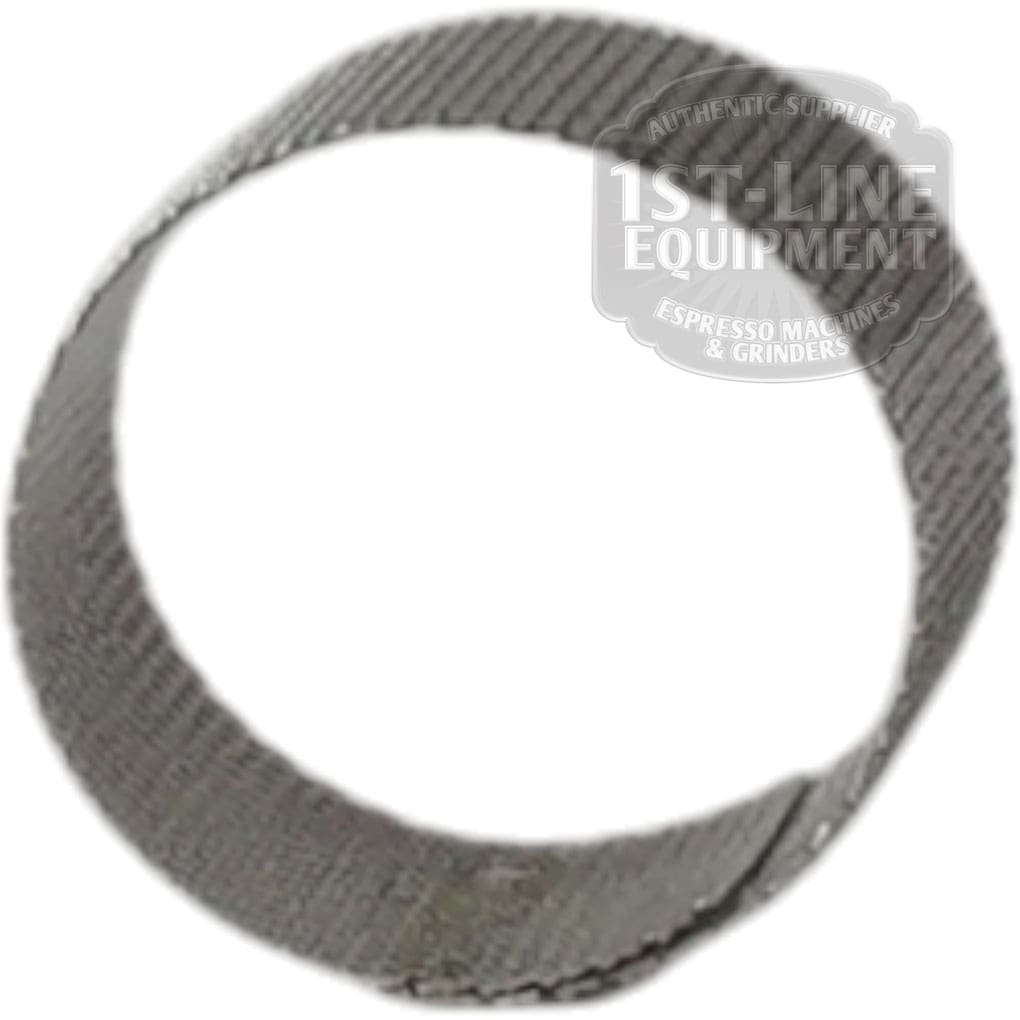 The Lelit 1000185-F Gicleur Filter is a metallic ring used as a seal or gasket in E61 Grouphead assemblies, suitable for espresso machines and grinders with internal pressure profile kits.