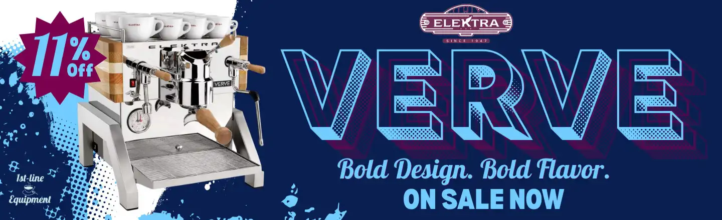 Elektra Verve Advertisement. Bold Design. Bold Flavor. On Sale now.