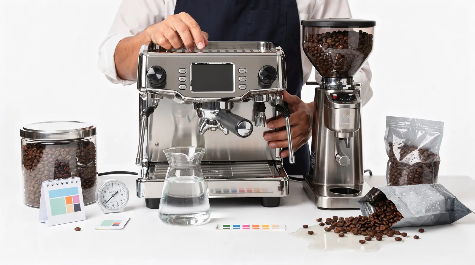 Coffee is best used roughly 4 to 14 days off roast, and water hardness should