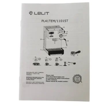 Lelit MC182-1 Anna PL41TEM User Manual
