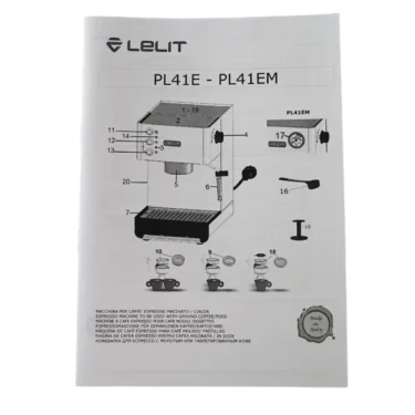 Lelit MC174 Anna PL41E PL41EM User Manual