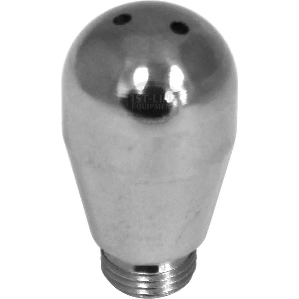 Two-hole espresso steam tip for balanced milk steaming