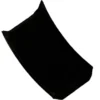 The Lelit 9400045 Knob Support Clip is a solid black, curved rectangular piece with a smooth finish, displayed against a white background. © 2025 1st-line.com