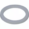 The ECM P1001 Heating Element Gasket is a white, flat, circular gasket with a smooth surface, perfect for use in heating element assemblies. © 2025 1st-line.com