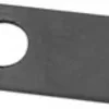 A black rectangular metal plate designed for the Ascaso I...89 Spring, featuring a single large left-side circular hole ideal for Spring setups. © 2025 1st-line.com