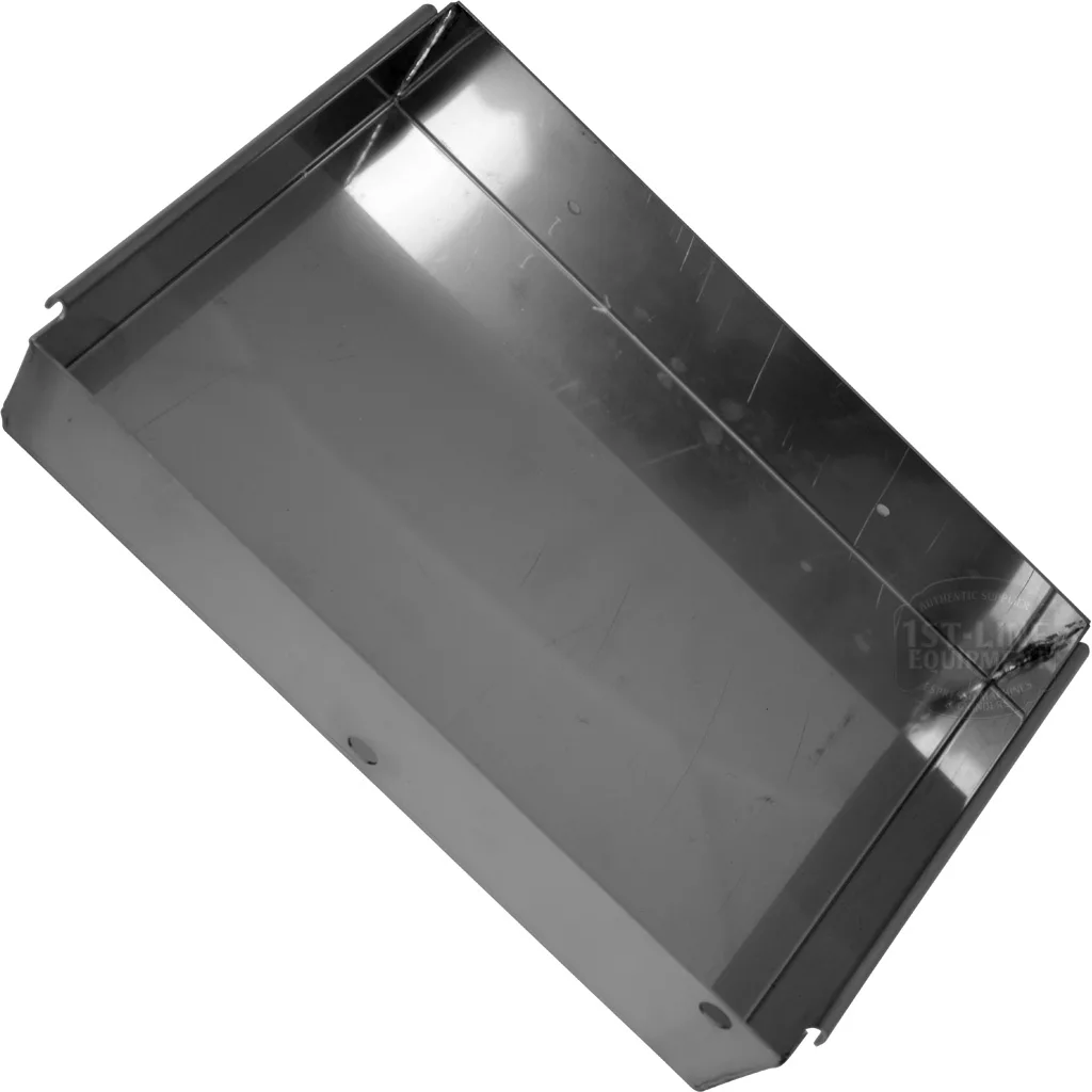 The VBM CARRCASDOMSARV Drawer is a shiny, rectangular metal container with sharp edges and angles, shown against a white background. © 2025 1st-line.com