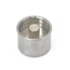 The Lelit MC786 Button for Switch Assembly is a cylindrical metal component featuring a hollow outer ring and a solid central post, resembling a mechanical switch assembly, shown on a white background. © 2025 1st-line.com