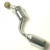 A close-up of the P..176 HOT WATER PIPE automotive tool—a shiny metal pipe with a curved shaft, hexagonal nut at one end, and small round brush tip—displayed on a white background. © 2025 1st-line.com